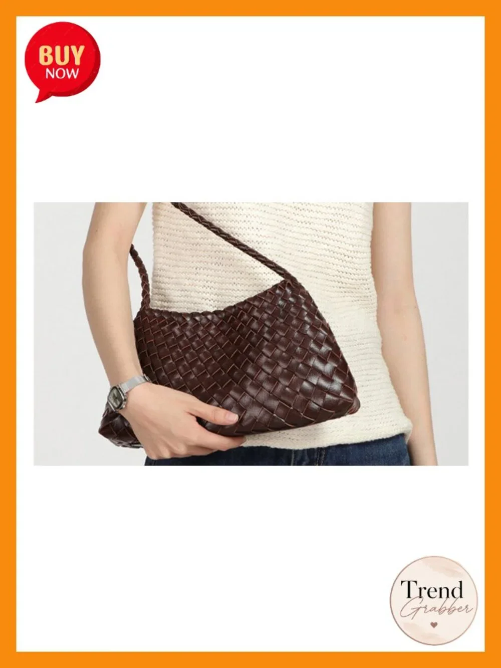 2 Pcs Slouchy Woven Hobo Bags PU Leather Crossbody Shoulder Bag Summer Beach